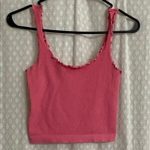 Nikibiki Fuchsia Ribbed Crop Top